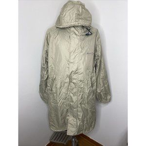 Murphy Nye Jacket Mens XL Tan Rain Jacket Hooded Coat Long Trench Workwear